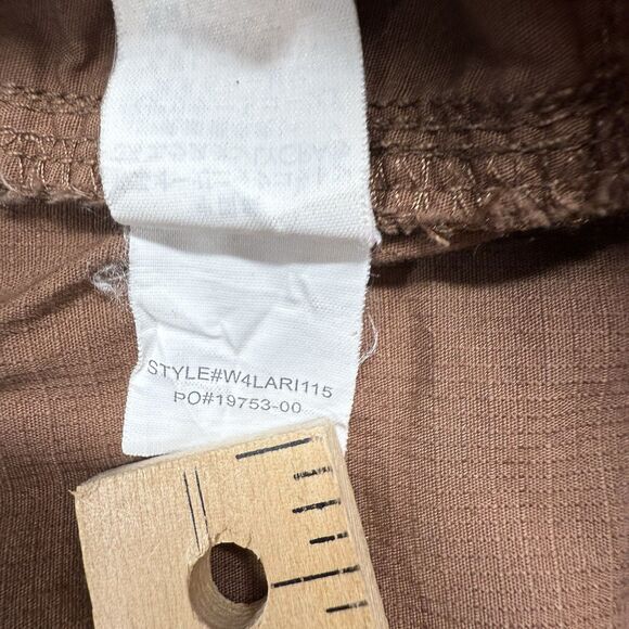 Prana Shorts Women’s 10 Brown Ripstop Organic Cotton Pockets Bermuda Summer - Picture 9 of 10